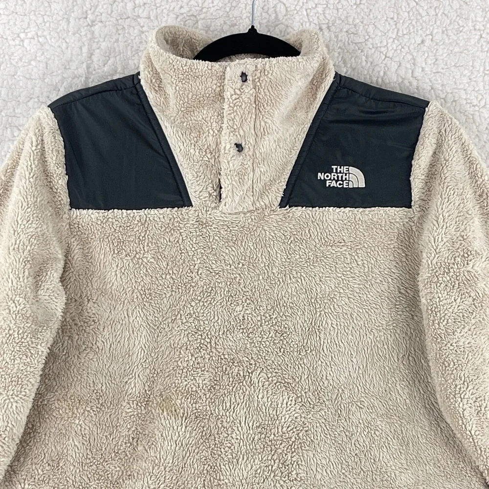 The North Face Ivory Oso‎ 1/4 Snap Pullover Sweater Youth Girls LS Size XL